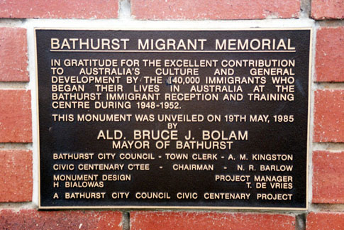 bathurst plaque