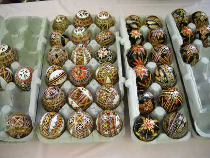 pysanky lady's eggs